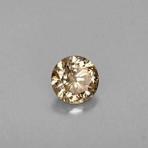 0,44 ctw natürlicher brauner Diamant, Rundschliff, SI