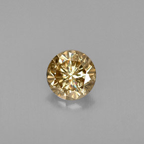0,42 ctw natürlicher brauner Diamant, Rundschliff, VS-SI