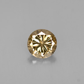 0,44 ctw natürlicher brauner Diamant, Rundschliff, SI