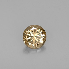 0,44 ctw natürlicher brauner Diamant, Rundschliff, SI