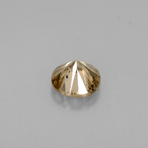 0,44 ctw natürlicher brauner Diamant, Rundschliff, SI