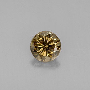0,32 ctw natürlicher brauner Diamant, Rundschliff, VS-SI