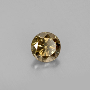 0,32 ctw natürlicher brauner Diamant, Rundschliff, VS-SI