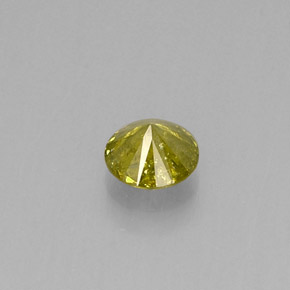 0,17 ctw natürlicher gelber Diamant, Rundschliff, SI