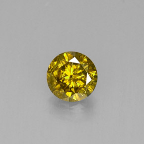 0,19 ctw natürlicher brauner Diamant, Rundschliff, SI