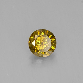 0,19 ctw natürlicher brauner Diamant, Rundschliff, SI