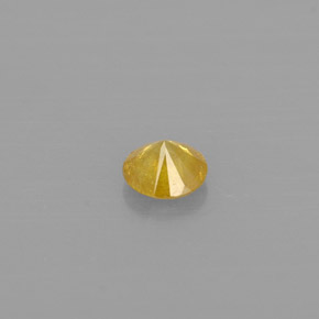 0,10 ctw natürlicher gelber Diamant, Rundschliff, SI-I1