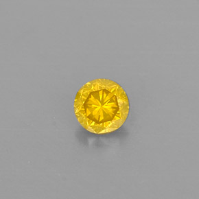 9,17 ctw natürlicher Gelb Diamant, Rund Schliff, SI-I1