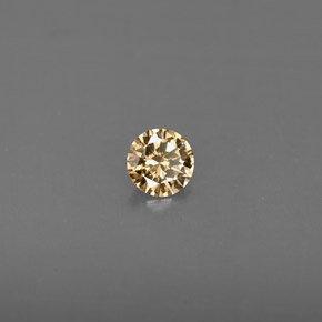 0,13 ctw natürlicher gelber Diamant, Rundschliff, VS