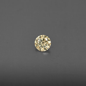 0,14 ctw natürlicher gelber Diamant, Rundschliff, VS