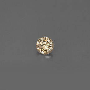 0,17 ctw natürlicher gelber Diamant, Rundschliff, VVS-VS