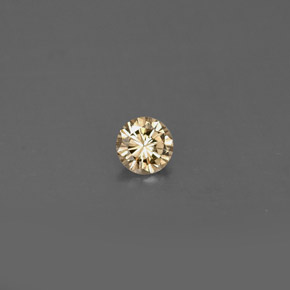 0,17 ctw natürlicher gelber Diamant, Rundschliff, VVS-VS