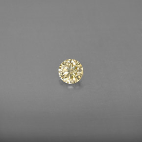 0,18 ctw natürlicher gelber Diamant, Rundschliff, VS