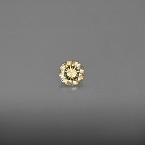 0,17 ctw natürlicher gelber Diamant, Rundschliff, VS