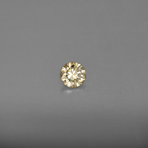 0,17 ctw natürlicher gelber Diamant, Rundschliff, VS