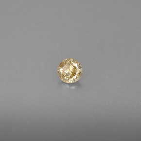 9,17 ctw natürlicher champagnerfarbend Diamant, Rund Schliff, VS