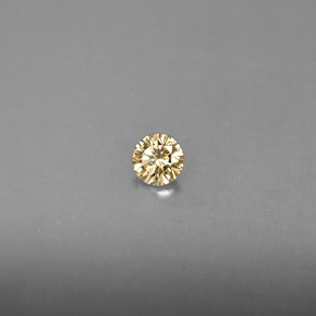 0,14 ctw natürlicher gelber Diamant, Rundschliff, VS
