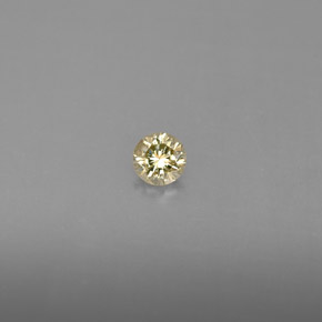 0,16 ctw natürlicher gelber Diamant, Rundschliff, VS
