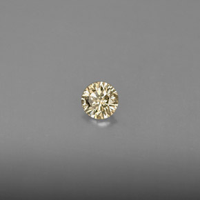 0,21 ctw natürlicher gelber Diamant, Rundschliff, VS
