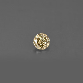 0,17 ctw natürlicher gelber Diamant, Rundschliff, VS