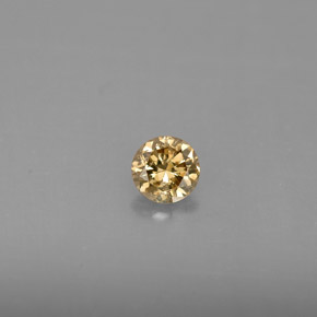 9,17 ctw natürlicher champagnerfarbend Diamant, Rund Schliff, VS