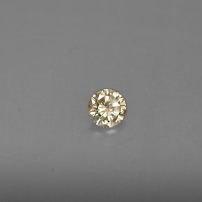 9,17 ctw natürlicher champagnerfarbend Diamant, Rund Schliff, VS