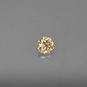 0,16 ctw natürlicher gelber Diamant, Rundschliff, VS