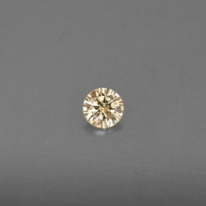 0,14 ctw natürlicher gelber Diamant, Rundschliff, VS