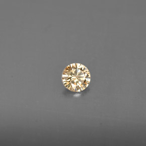 0,14 ctw natürlicher gelber Diamant, Rundschliff, VS