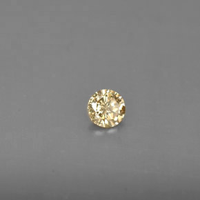 0,14 ctw natürlicher gelber Diamant, Rundschliff, VS