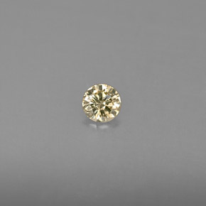 0,15 ctw natürlicher gelber Diamant, Rundschliff, VS