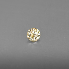 0,17 ctw natürlicher gelber Diamant, Rundschliff, VS