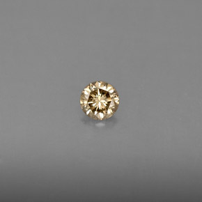 0,16 ctw natürlicher gelber Diamant, Rundschliff, VS
