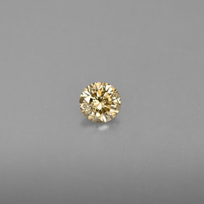 0,19 ctw natürlicher gelber Diamant, Rundschliff, VS