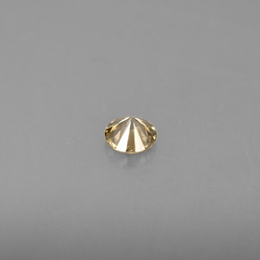 0,19 ctw natürlicher gelber Diamant, Rundschliff, VS