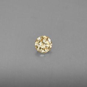 0,17 ctw natürlicher gelber Diamant, Rundschliff, VS