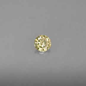 0,14 ctw natürlicher gelber Diamant, Rundschliff, VS