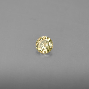 0,14 ctw natürlicher gelber Diamant, Rundschliff, VS