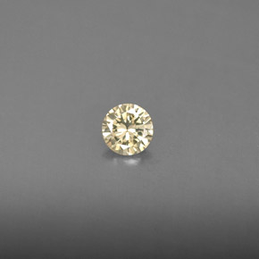 0,15 ctw natürlicher gelber Diamant, Rundschliff, VS