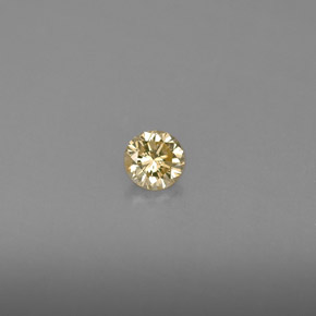 0,16 ctw natürlicher gelber Diamant, Rundschliff, VS