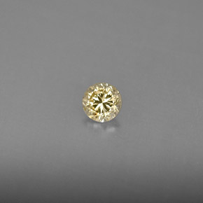 0,18 ctw natürlicher gelber Diamant, Rundschliff, VS