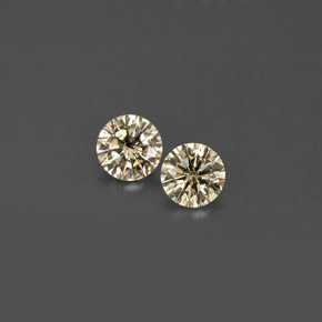  ct natürliche champagnerfarbend Diamant-Edelsteine, Rund Schliff, VS