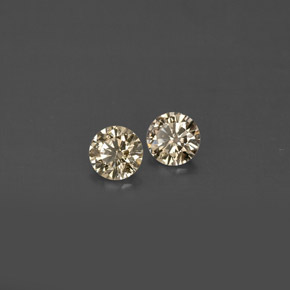  ct natürliche gelber Diamant-Edelsteine, Rundschliff, VS