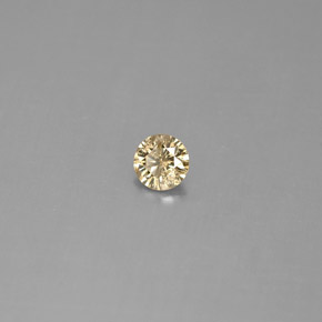 0,18 ctw natürlicher gelber Diamant, Rundschliff, VS
