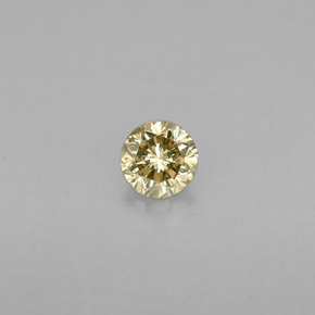 0,23 ctw natürlicher gelber Diamant, Rundschliff, VS