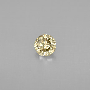 0,23 ctw natürlicher gelber Diamant, Rundschliff, VS