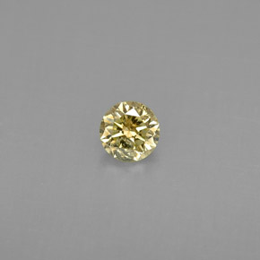 0,22 ctw natürlicher gelber Diamant, Rundschliff, VS