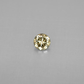 0,20 ctw natürlicher gelber Diamant, Rundschliff, VS