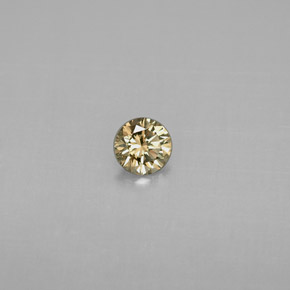 0,20 ctw natürlicher gelber Diamant, Rundschliff, VS