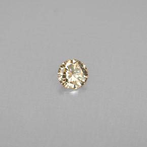 0,18 ctw natürlicher gelber Diamant, Rundschliff, VS